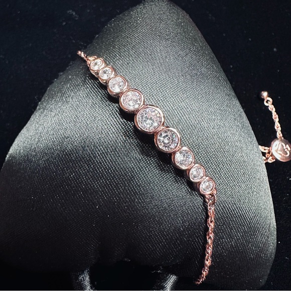 Kate Spade - Full Circle Rosegold Adjustable Slider Bracelet - Picture 7 of 9